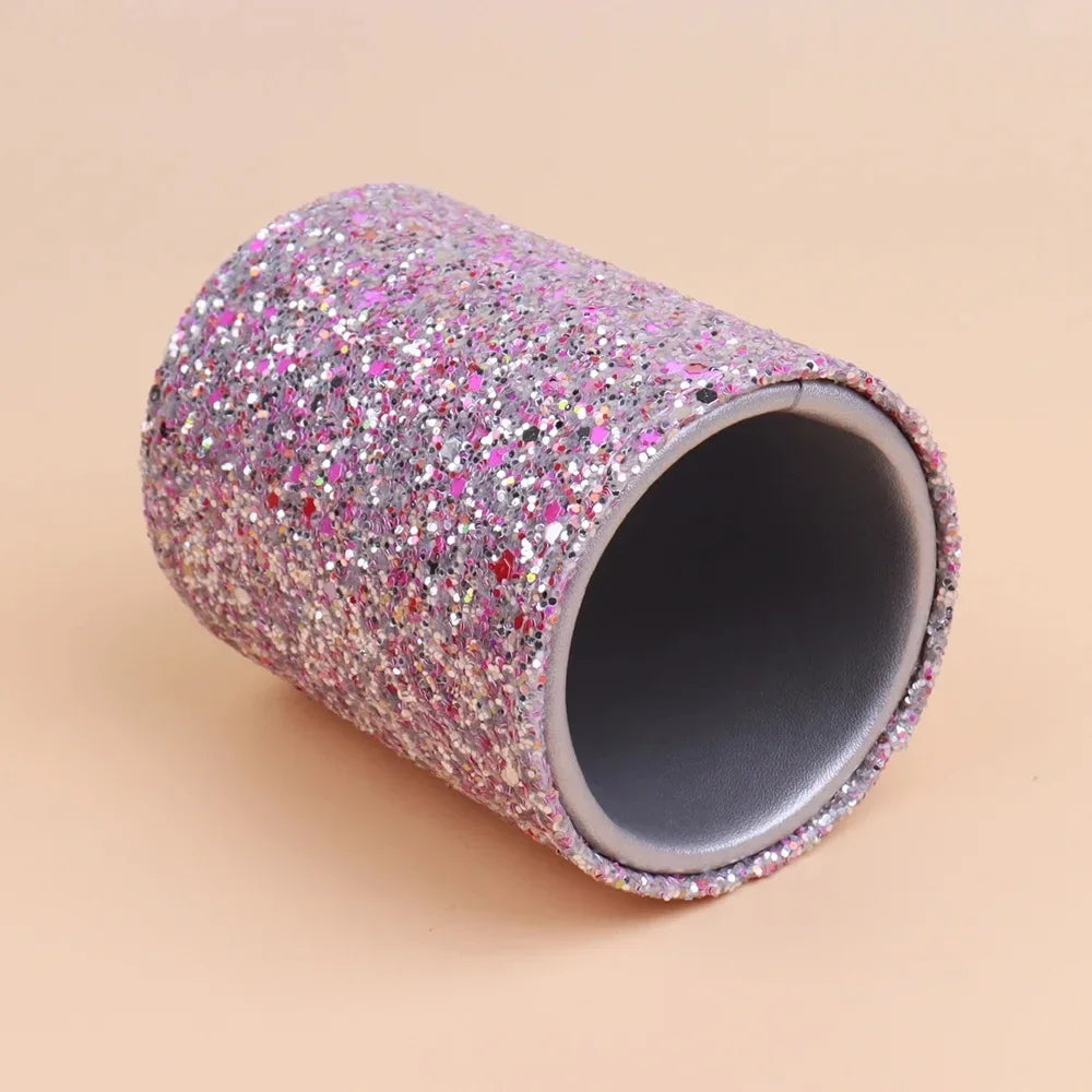 Sparkling Makeup Brush Bucket Cosmetic Storage Pen Box  for Desktop Pencil Vase Comb Lipstick Brush Container Home Storage Box