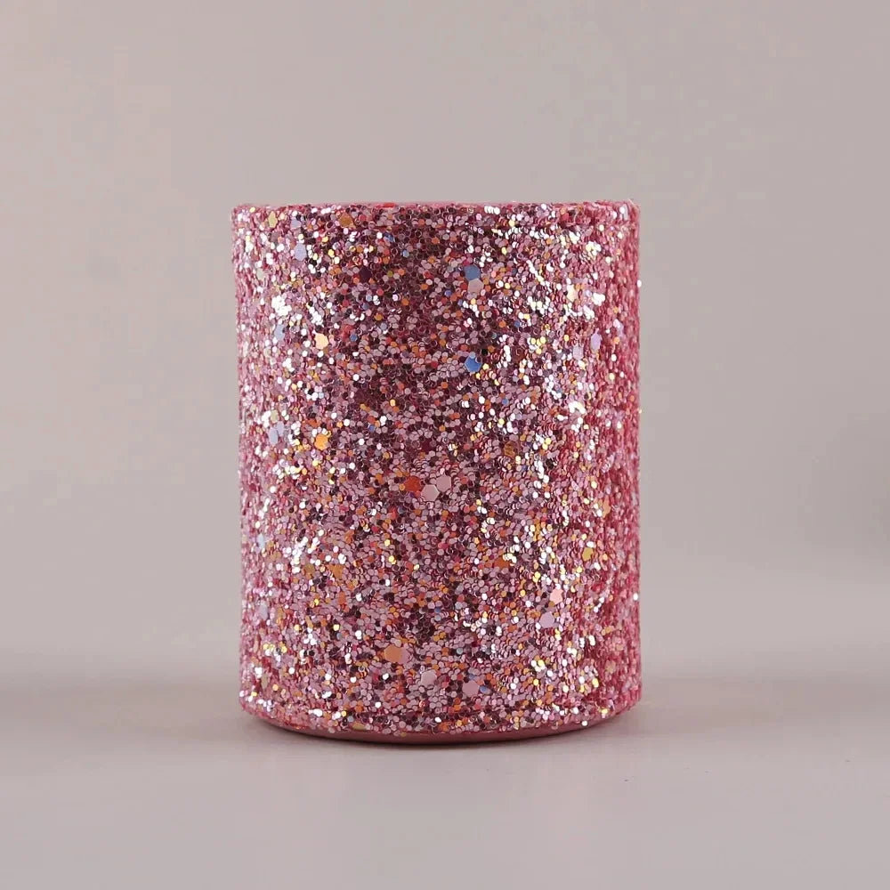 Sparkling Makeup Brush Bucket Cosmetic Storage Pen Box  for Desktop Pencil Vase Comb Lipstick Brush Container Home Storage Box