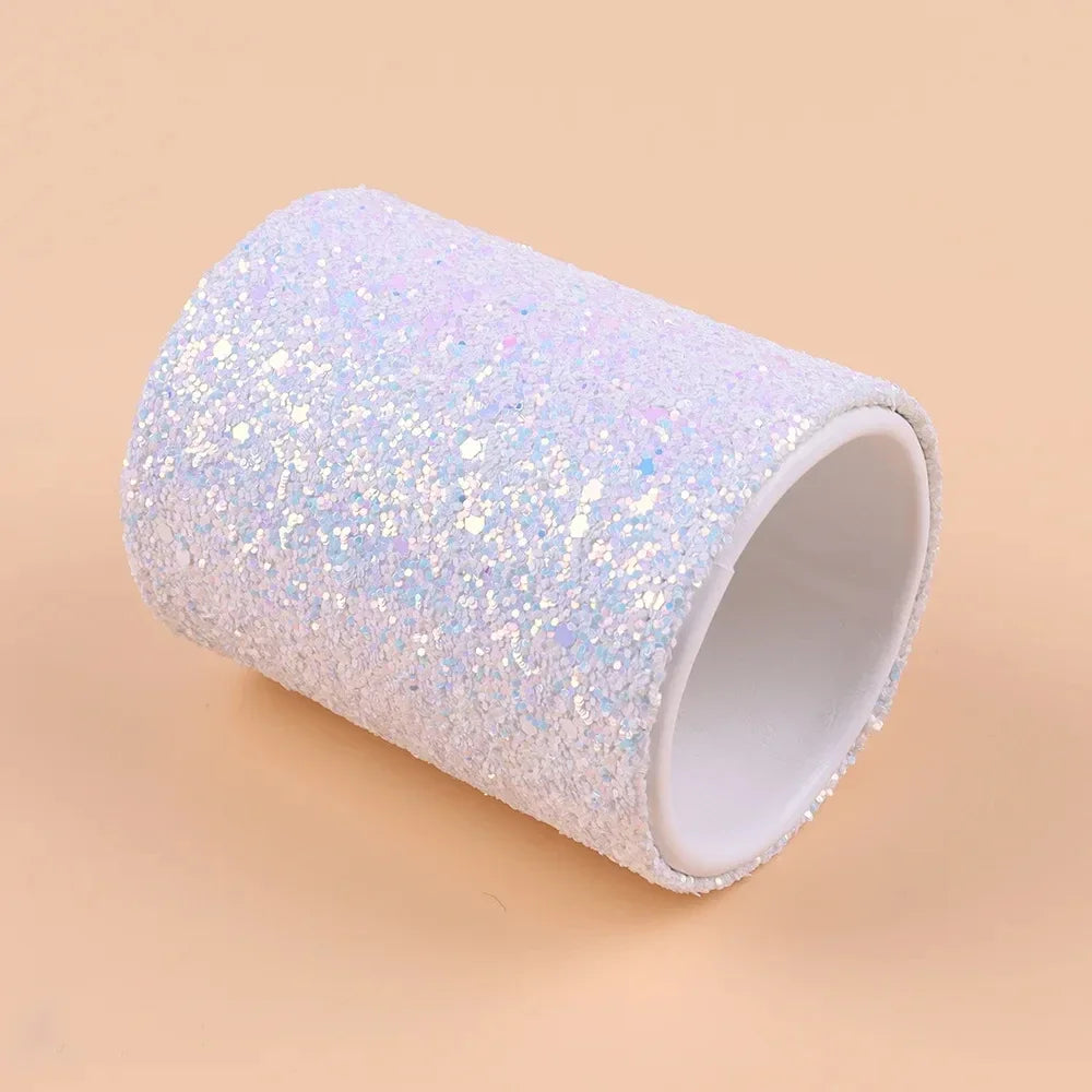 Sparkling Makeup Brush Bucket Cosmetic Storage Pen Box  for Desktop Pencil Vase Comb Lipstick Brush Container Home Storage Box
