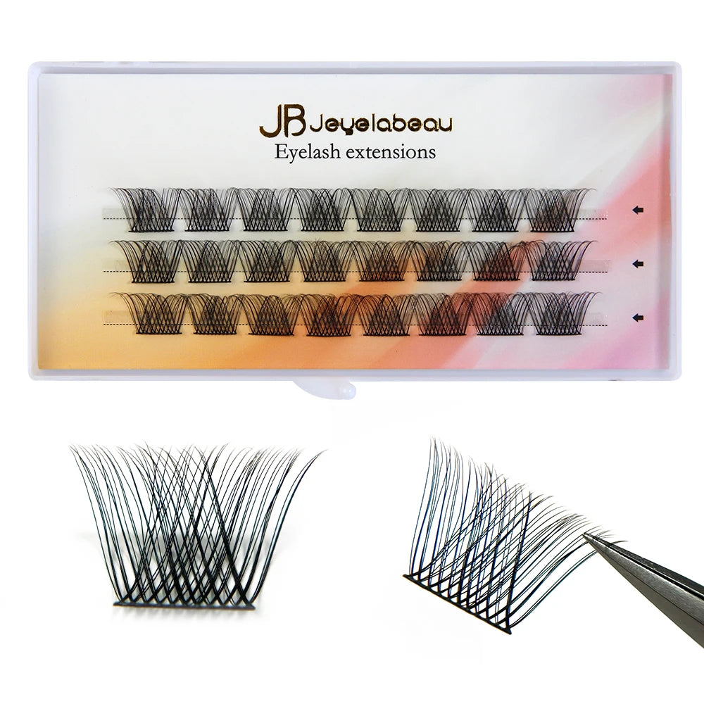 DIY Cluster Lashes 20/30/40/50/60D/80D Customize Eyelashes Private Logo Design Individual Lash Extensions OEM&ODM Wholesale