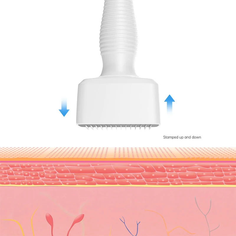 New 140Pins Adjustable Needle Length 0.25mm Stainless Steel Needle Stamp Microneedle For Skin Care Beauty Tool