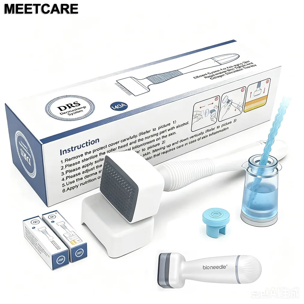 0.2mm Derma Stamp with Adjust Needle Length Beauty Microneedle Dermastamp DRS140A 140A BIO120 S2-140 Derma Rolling System Tool