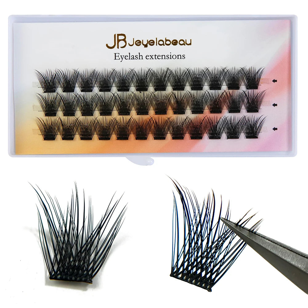 DIY Cluster Lashes 20/30/40/50/60D/80D Customize Eyelashes Private Logo Design Individual Lash Extensions OEM&ODM Wholesale