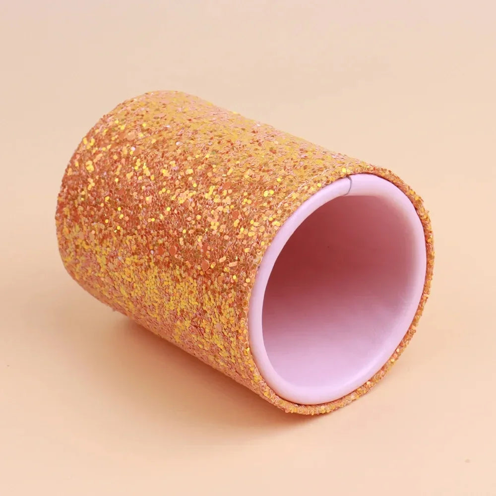Sparkling Makeup Brush Bucket Cosmetic Storage Pen Box  for Desktop Pencil Vase Comb Lipstick Brush Container Home Storage Box