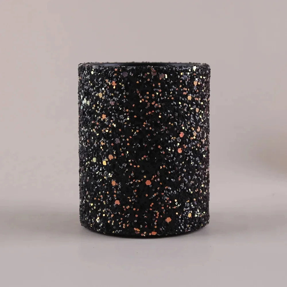Sparkling Makeup Brush Bucket Cosmetic Storage Pen Box  for Desktop Pencil Vase Comb Lipstick Brush Container Home Storage Box